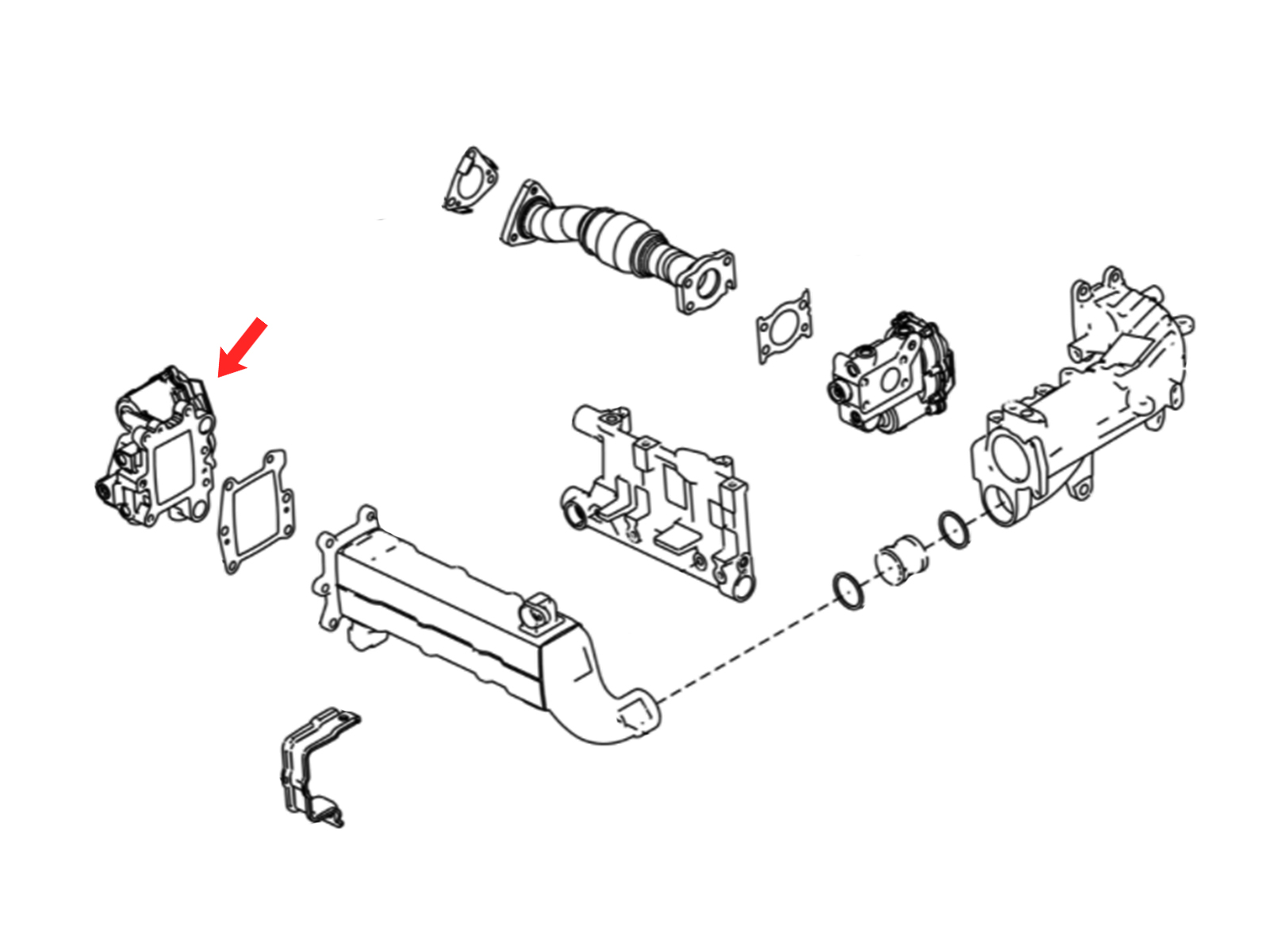 OEM 16 19 Nissan Titan XD Remanufactured EGR Valve Driver