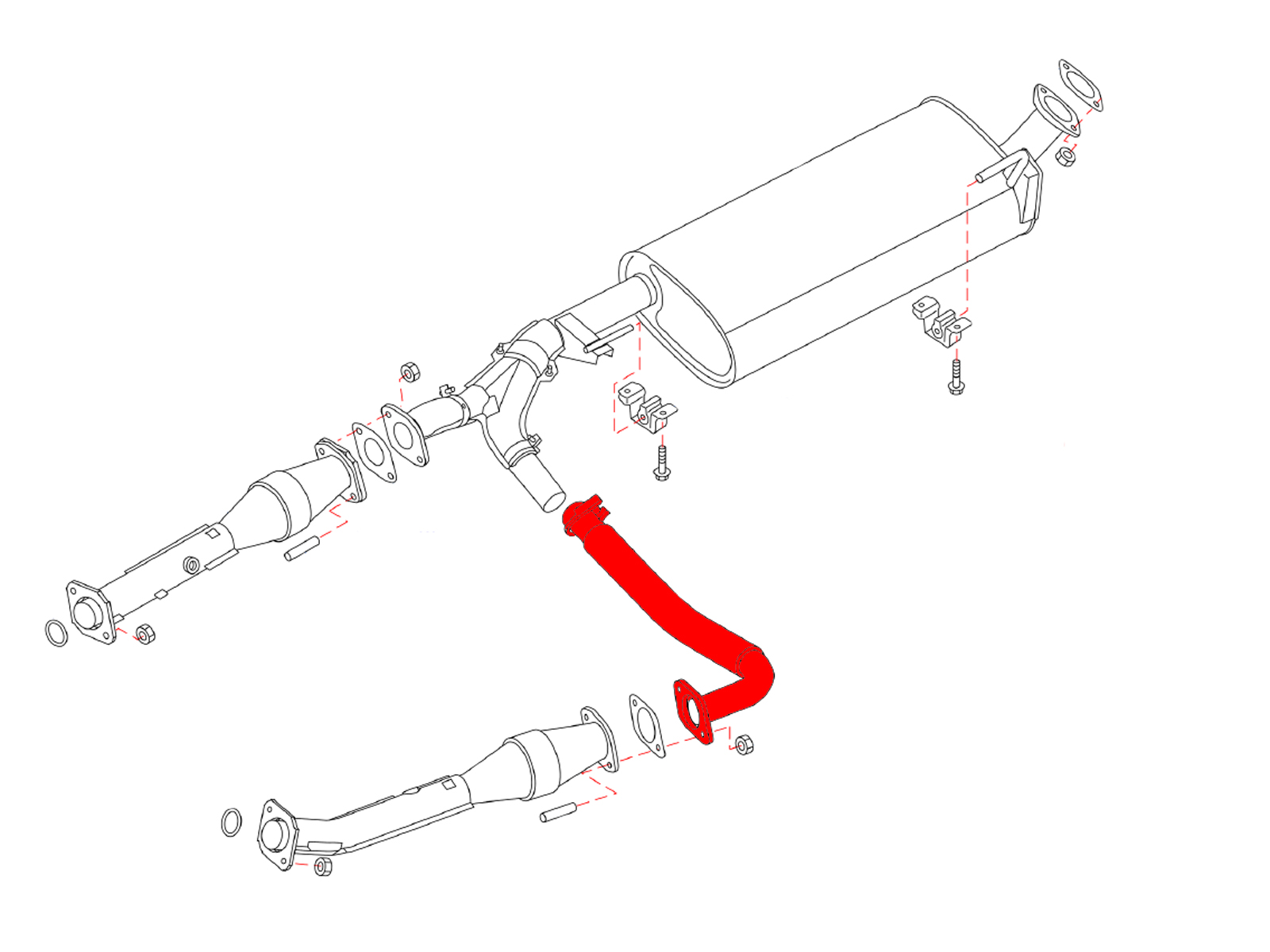 珍しい  Infiniti 2007 OEM QX56 Pipe Mid-J Exhaust Center 絵画