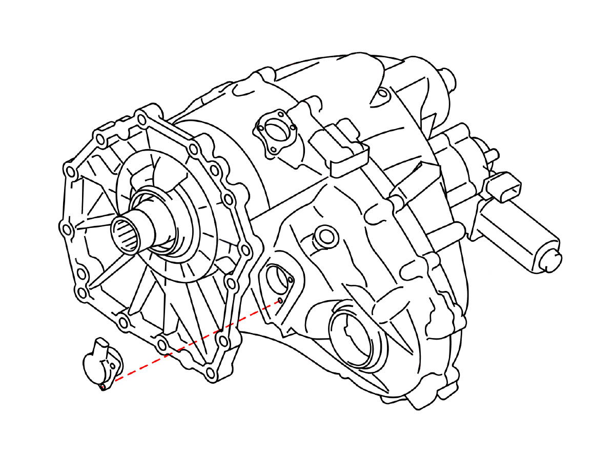 OEM 17 Nissan Armada QX Transfer Case Range Sensor Z1 Off