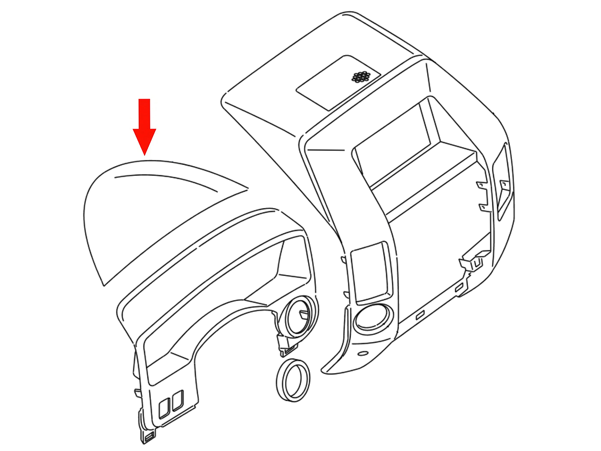 OEM Nissan Armada Dash Cluster Cover Z1 Off Road Performance