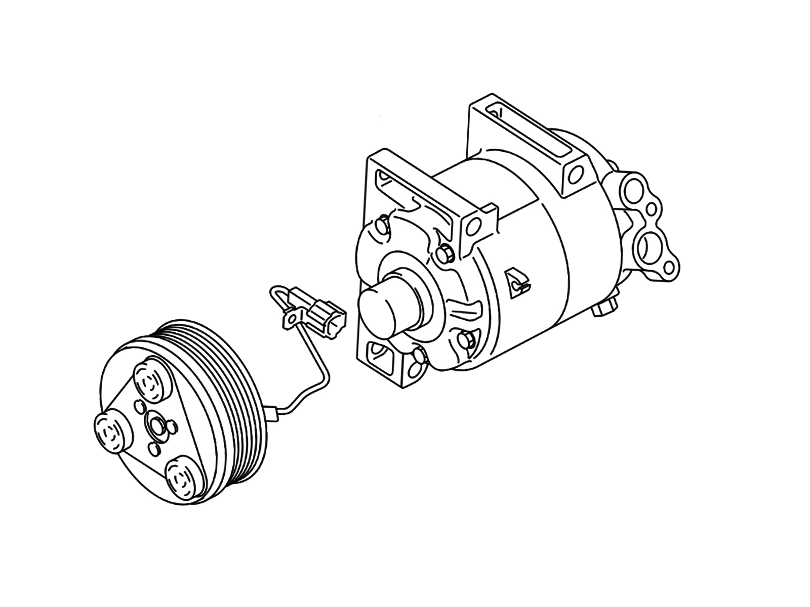 OEM 2017 Nissan Armada A C Compressor Z1 Off Road