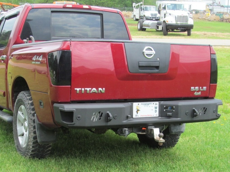 Hammerhead 04 09 Nissan Titan Rear Bumper w Lights Z1 Off