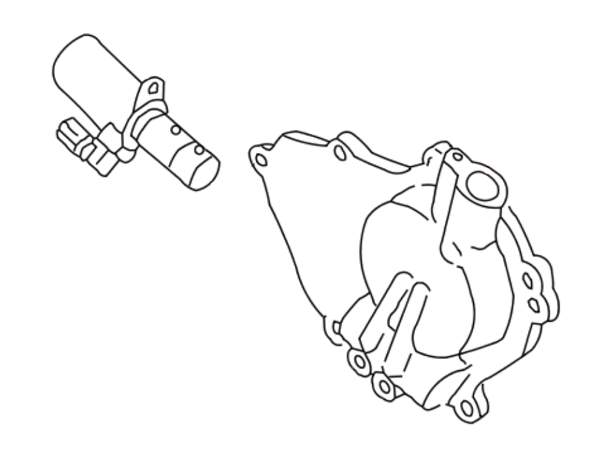 OEM 07 16 Nissan Armada Cam Cover with VVT Solenoid Z1 Off