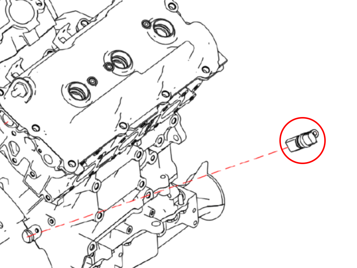 2004 nissan xterra crankshaft position sensor location