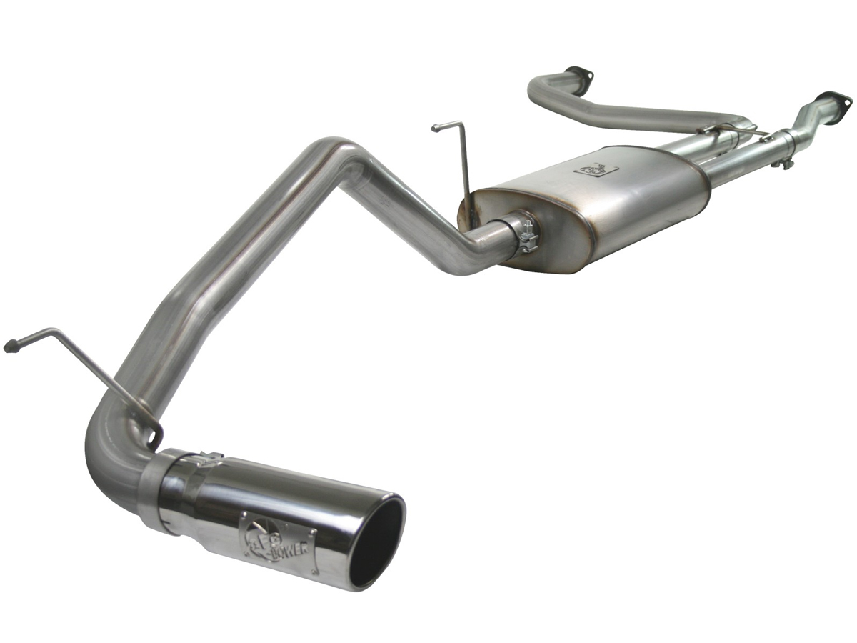 aFe 04 15 Nissan Titan Mach Force Xp Cat Back Exhaust Polished