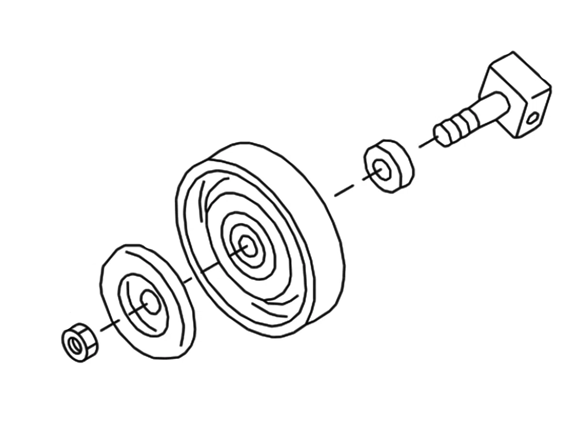 OEM 05 17 Nissan Frontier Grooved Idler Pulley W O AC Z1 Off