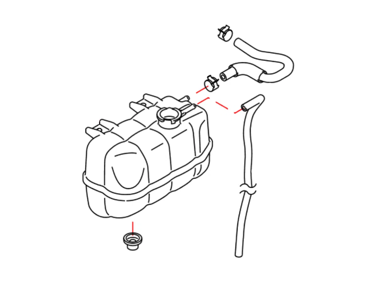 OEM 2016+ Nissan Titan XD Coolant Reservoir Tank Assembly - Z1 Off-Road -  Performance OEM and Aftermarket Engineered Parts Global Leader Nissan Truck  & SUV