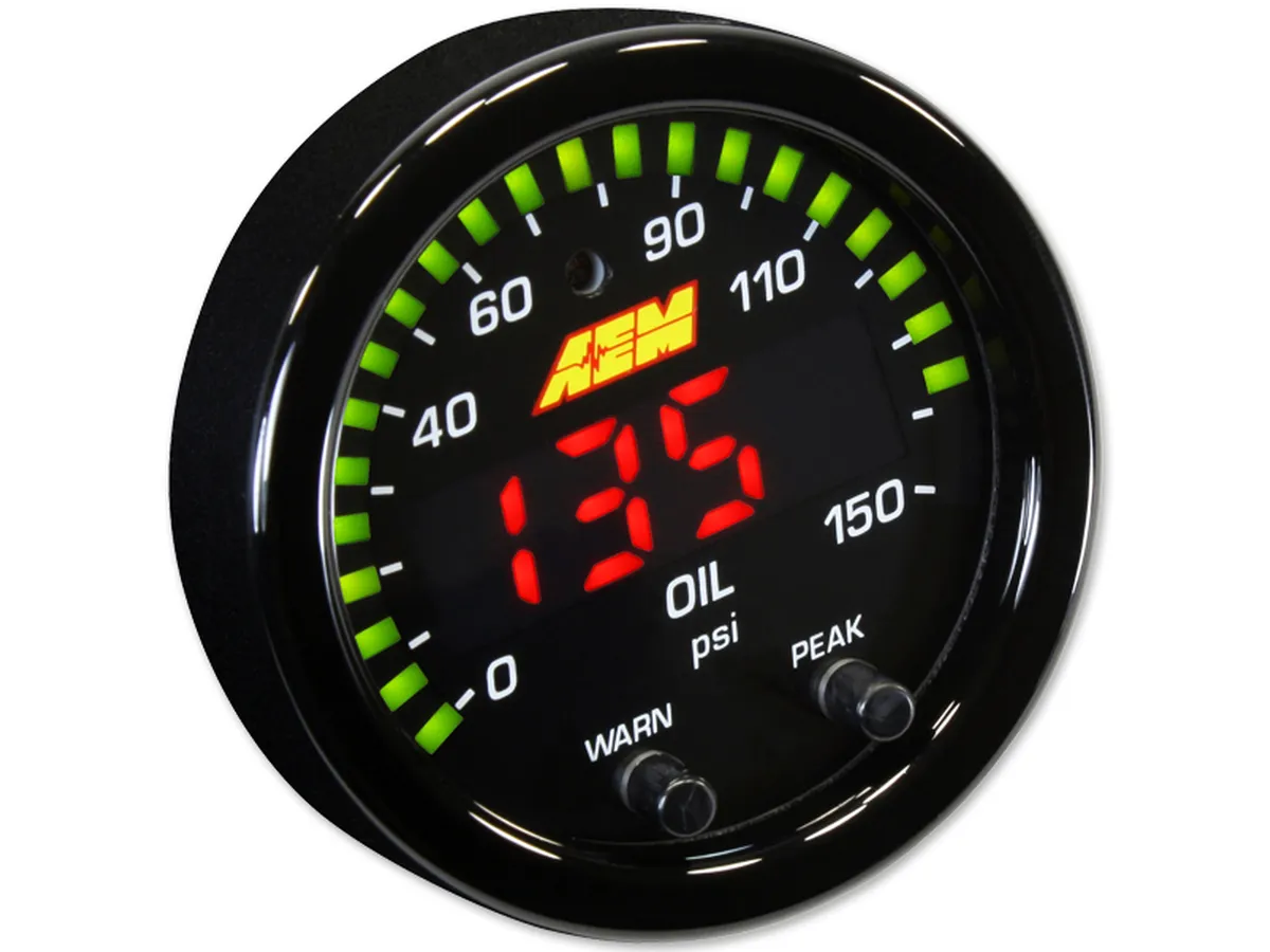 AEM X Series Oil Pressure Gauge 0 150PSI Z1 Off Road