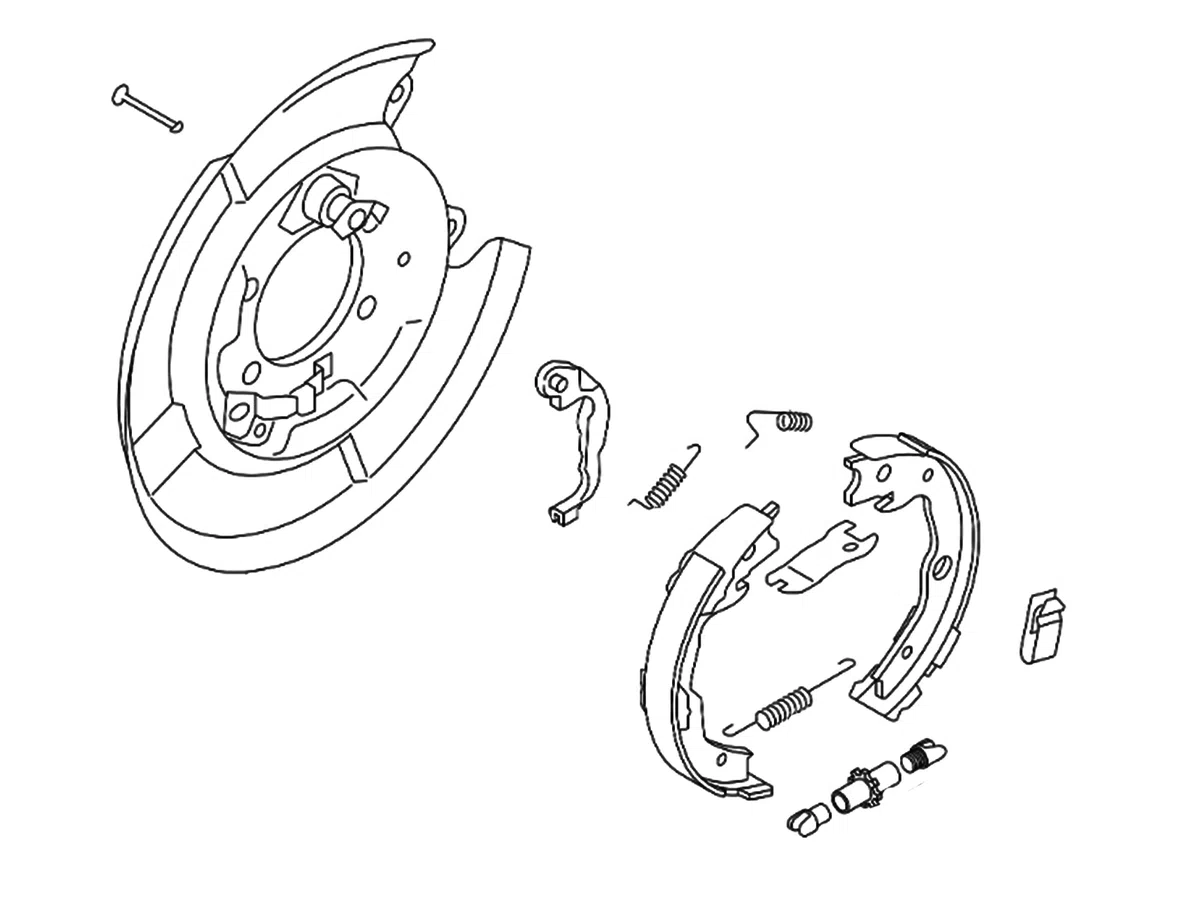 OEM 14 20 Nissan Rogue Rear Parking Brake Assembly Passenger