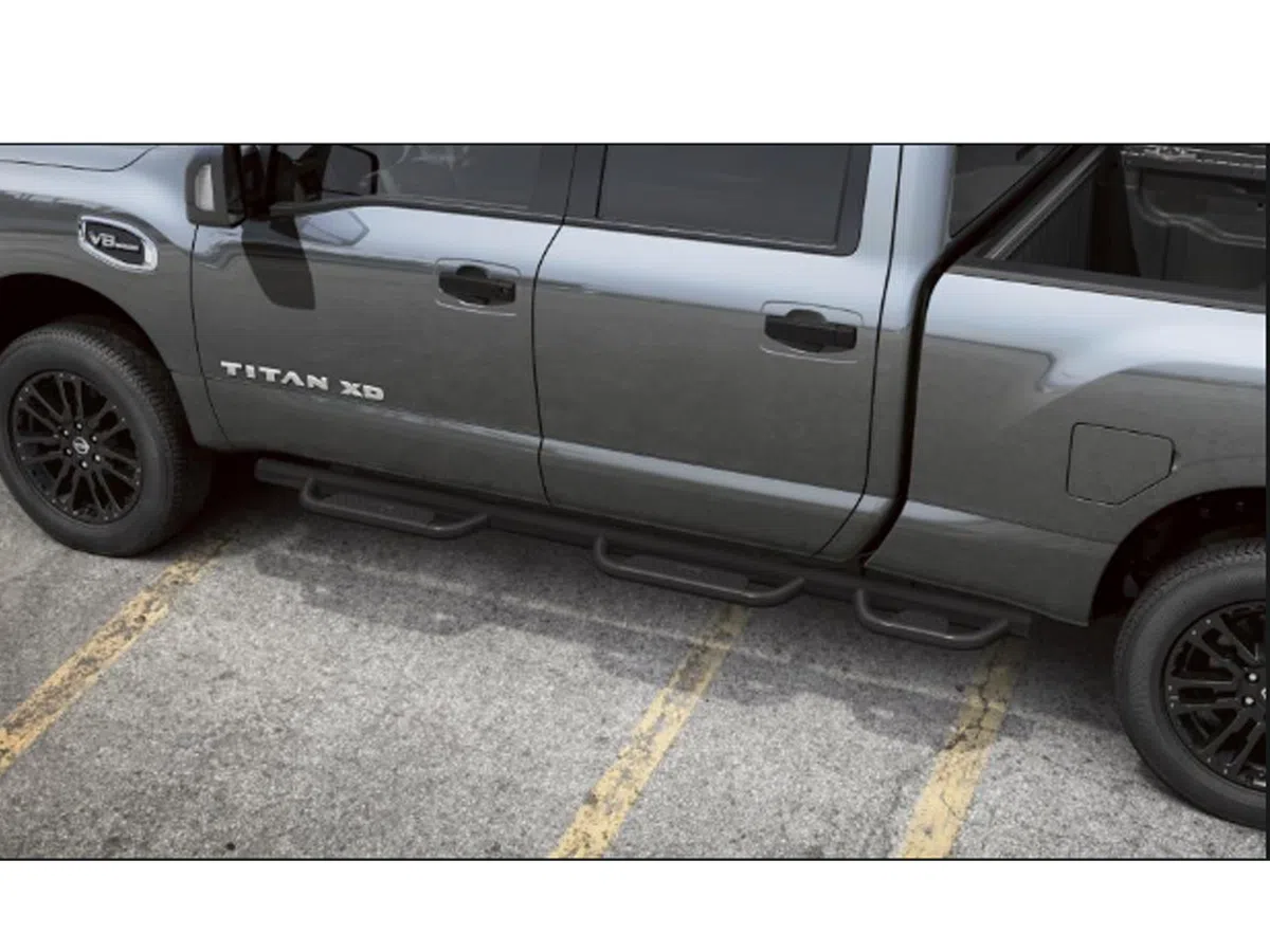 OEM 2020 Nissan Titan Off Road Style Step Rails Crew Cab Z1