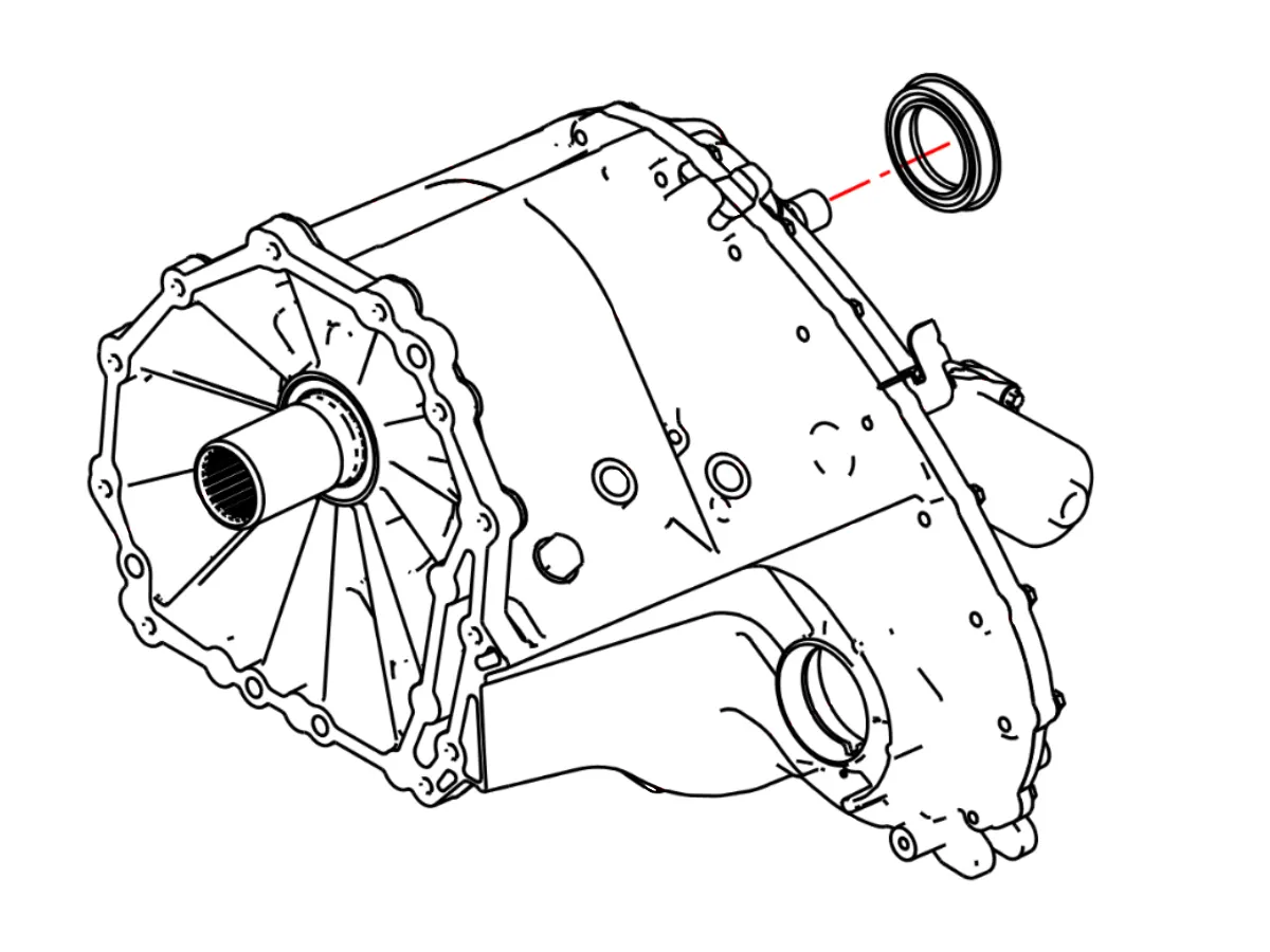 OEM 2016 Nissan Titan Transfer Case Output Shaft Seal Z1 Off