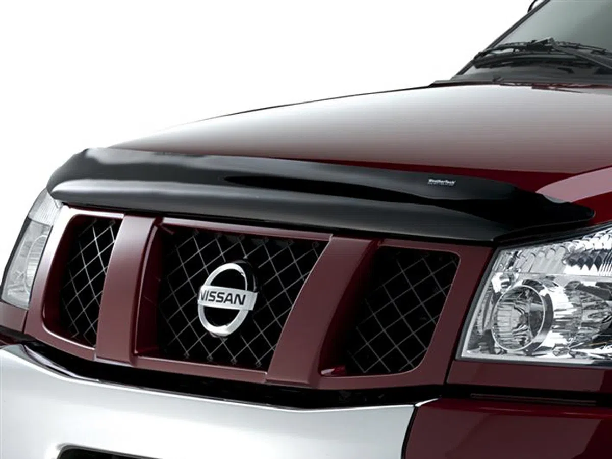 WeatherTech Nissan Titan Armada Hood Deflector Dark Smoke Z1