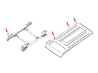 OEM 04 15 Nissan Armada Roof Rack Hardware Kit Z1 Off Road