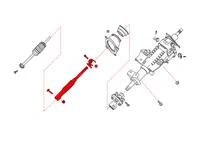 OEM Nissan Frontier / Pathfinder / Xterra Lower Steering Column Shaft