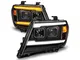 ANZO Nissan Frontier Projector Headlights w/ LED DRL - Black - '09+