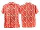 Z1 Hawaiian Button-Up Shirt - Coral - Mens
